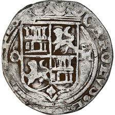 Coin, Spain, Jeanne et Charles, 2 Escudos, Mexico, VF(20-25), Silver