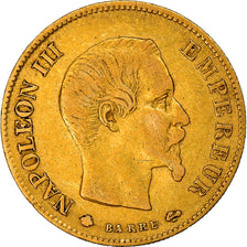 Moneta, Francia, Napoleon III, Napoléon III, 10 Francs, 1860, Strasbourg, MB
