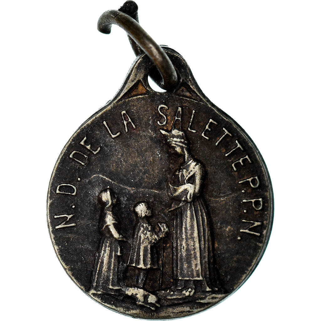 France, Medal, Notre Dame de la Salette, Religions & beliefs, 1846, AU(55-58)