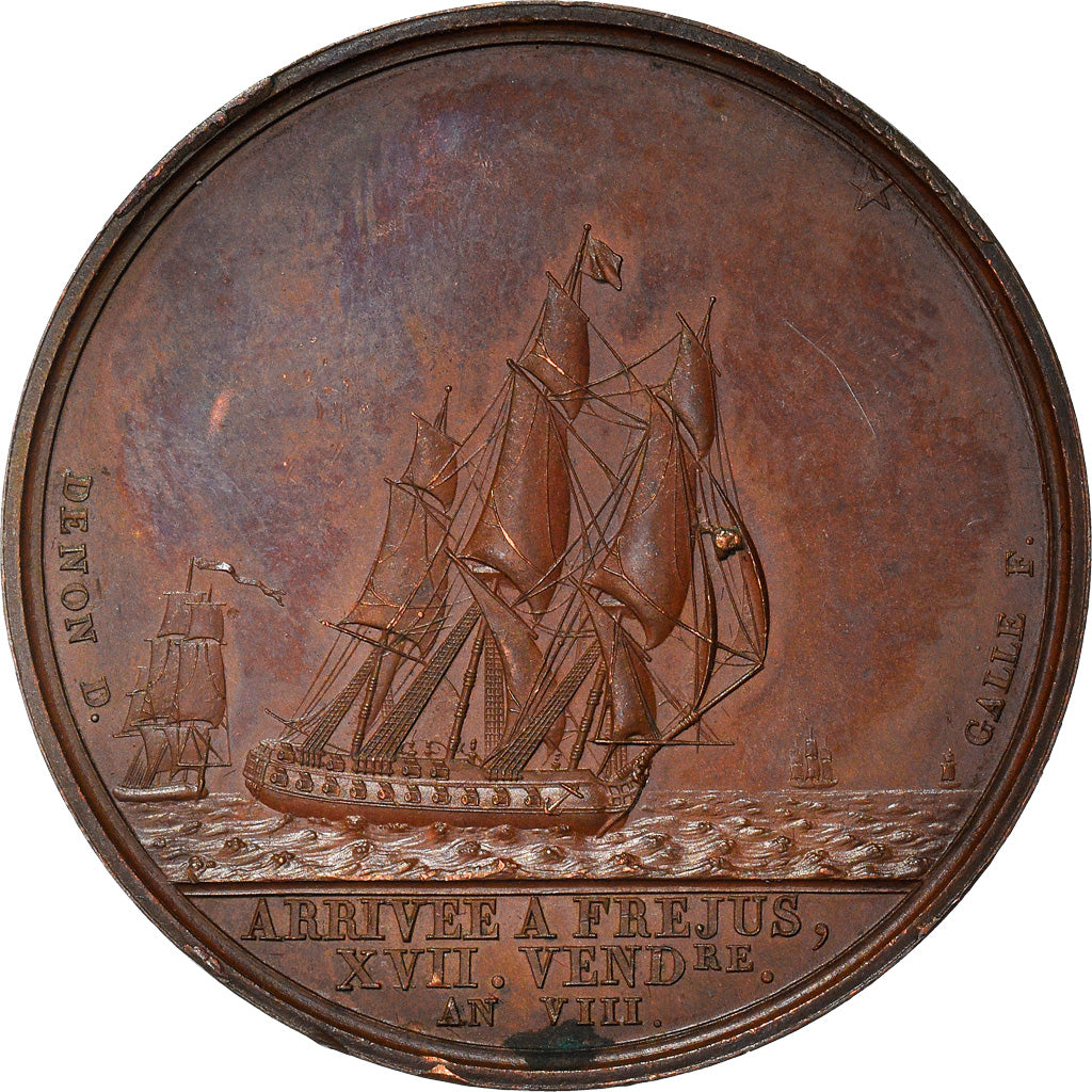 France, Token, Napoléon Bonaparte, Égypte, Débarquement de l'Empereur à