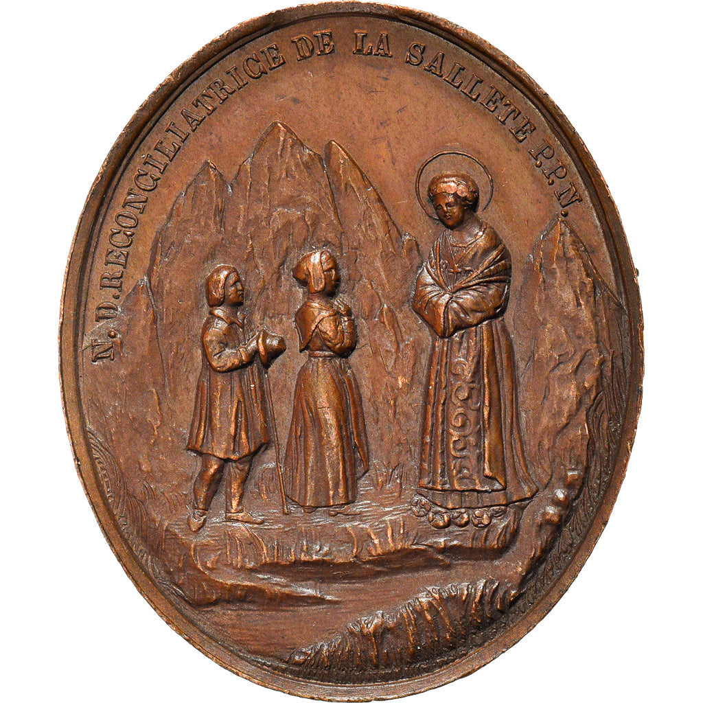 Francia, medalla, Notre Dame de la Salette, Religions & beliefs, MBC+, Bronce