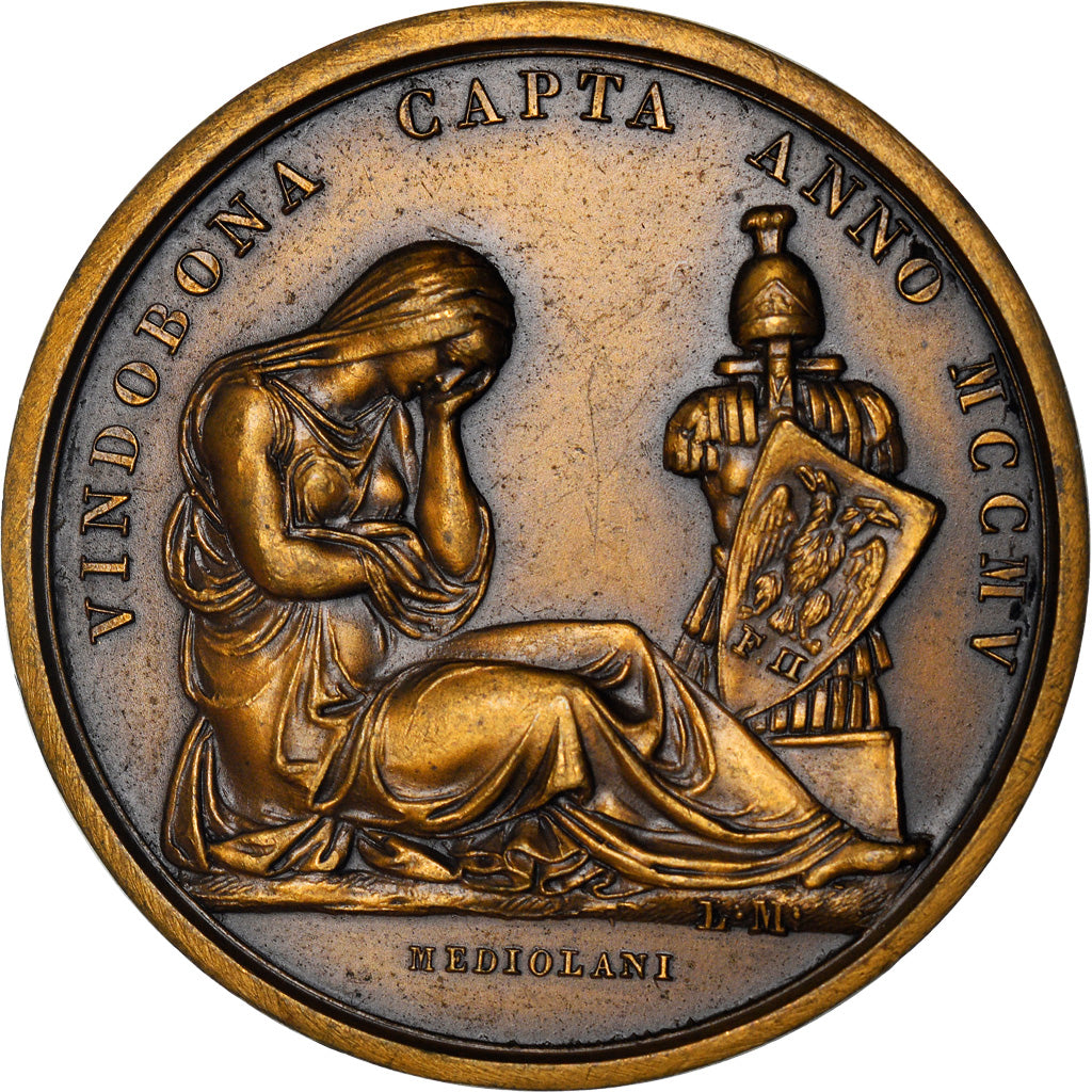 Francia, medaglia, Napoléon Ier, Prise de Vienne, History, 1805, Manfredini