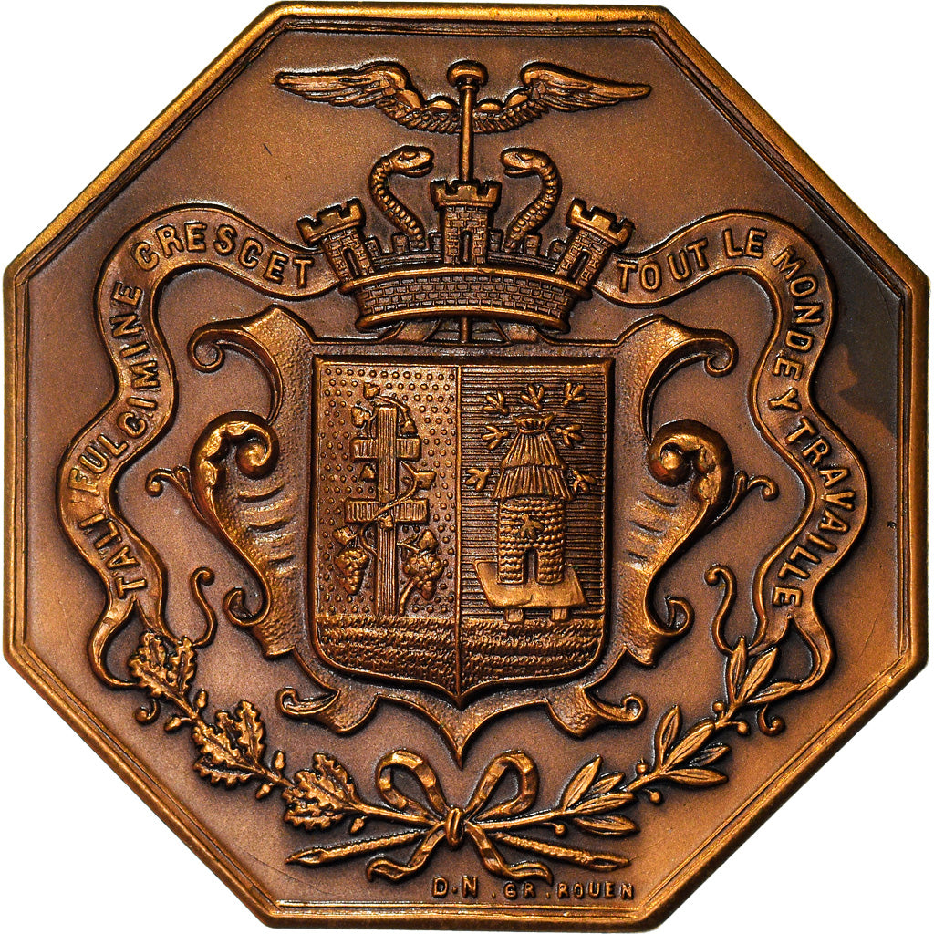 Frankreich, Token, Chambre de Commerce d'Elbeuf, Business & industry, 1862
