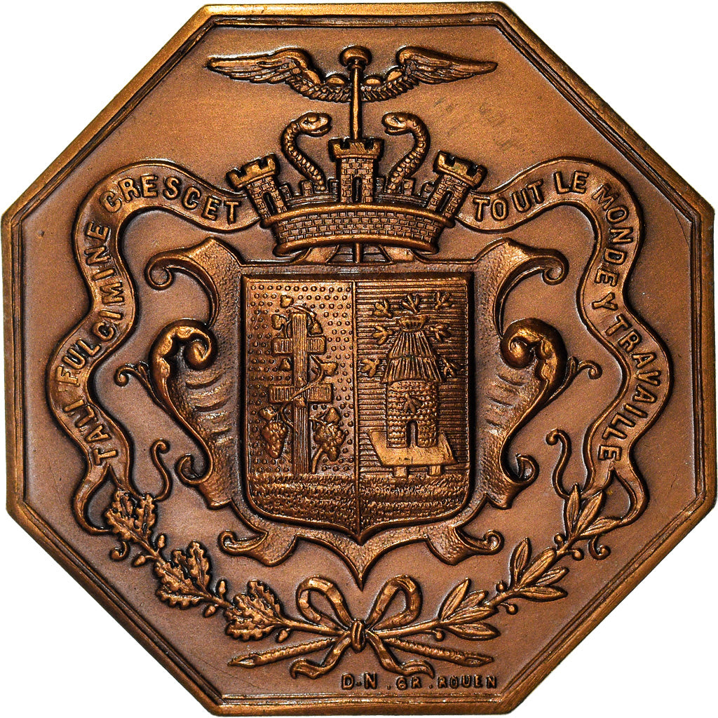 France, Token, Chambre de Commerce d'Elbeuf, Business & industry, 1862, MS(63)