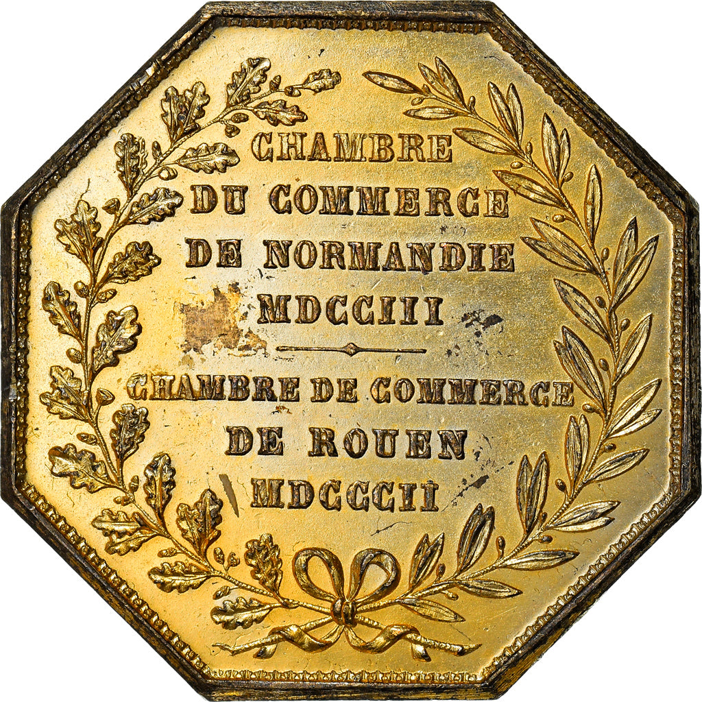 France, Token, Chambre de Commerce de Rouen, Business & industry, 1802, Lecomte