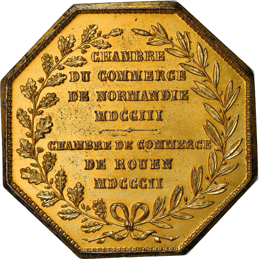 France, Token, Chambre de Commerce de Rouen, Business & industry, 1802, Lecomte