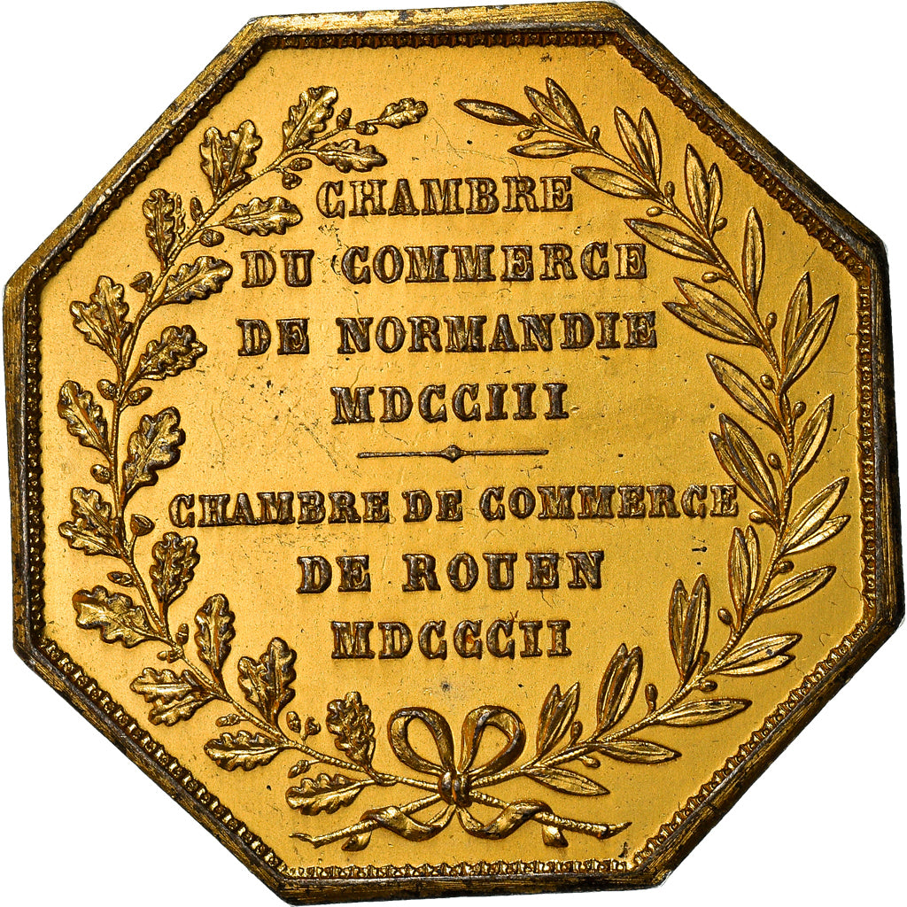 France, Token, Chambre de Commerce de Rouen, Business & industry, 1802, Lecomte