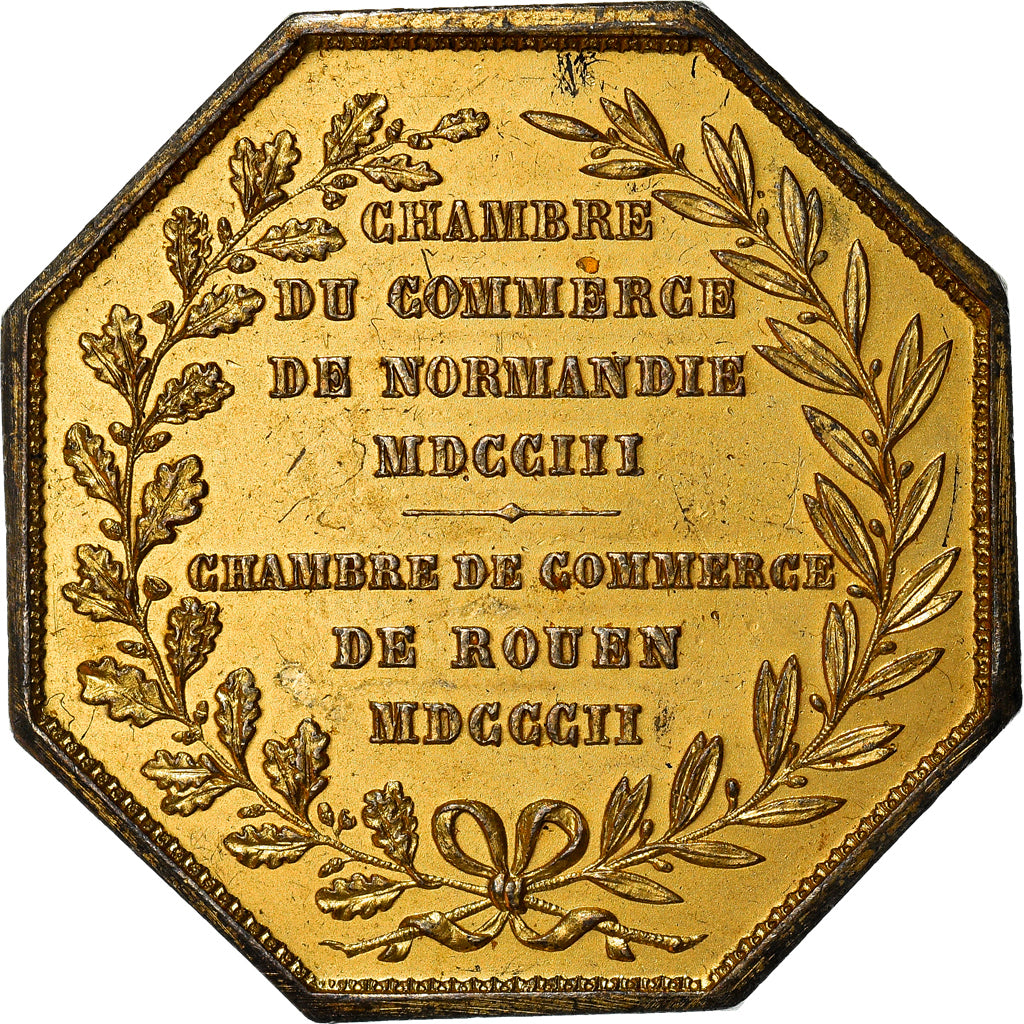 France, Token, Chambre de Commerce de Rouen, Business & industry, 1802, Lecomte