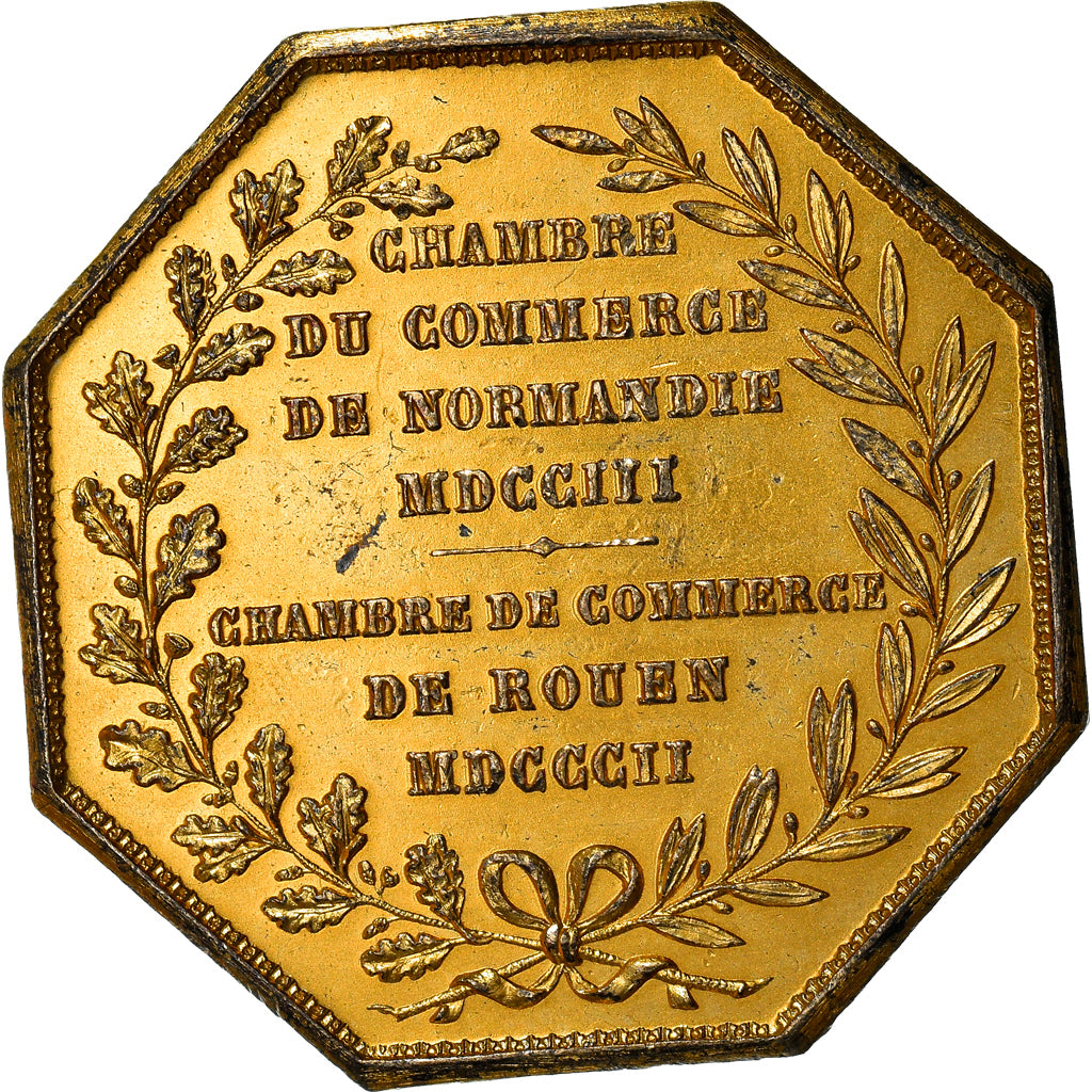 France, Token, Chambre de Commerce de Rouen, Business & industry, 1802, Lecomte