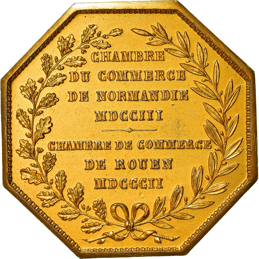 France, Token, Chambre de Commerce de Rouen, Business & industry, 1802, Lecomte