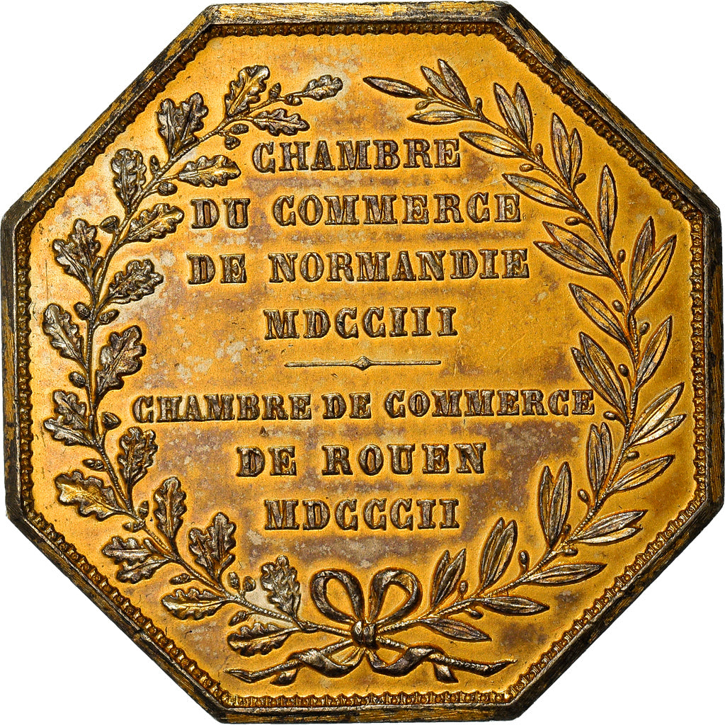 France, Token, Chambre de Commerce de Rouen, Business & industry, 1802, Lecomte