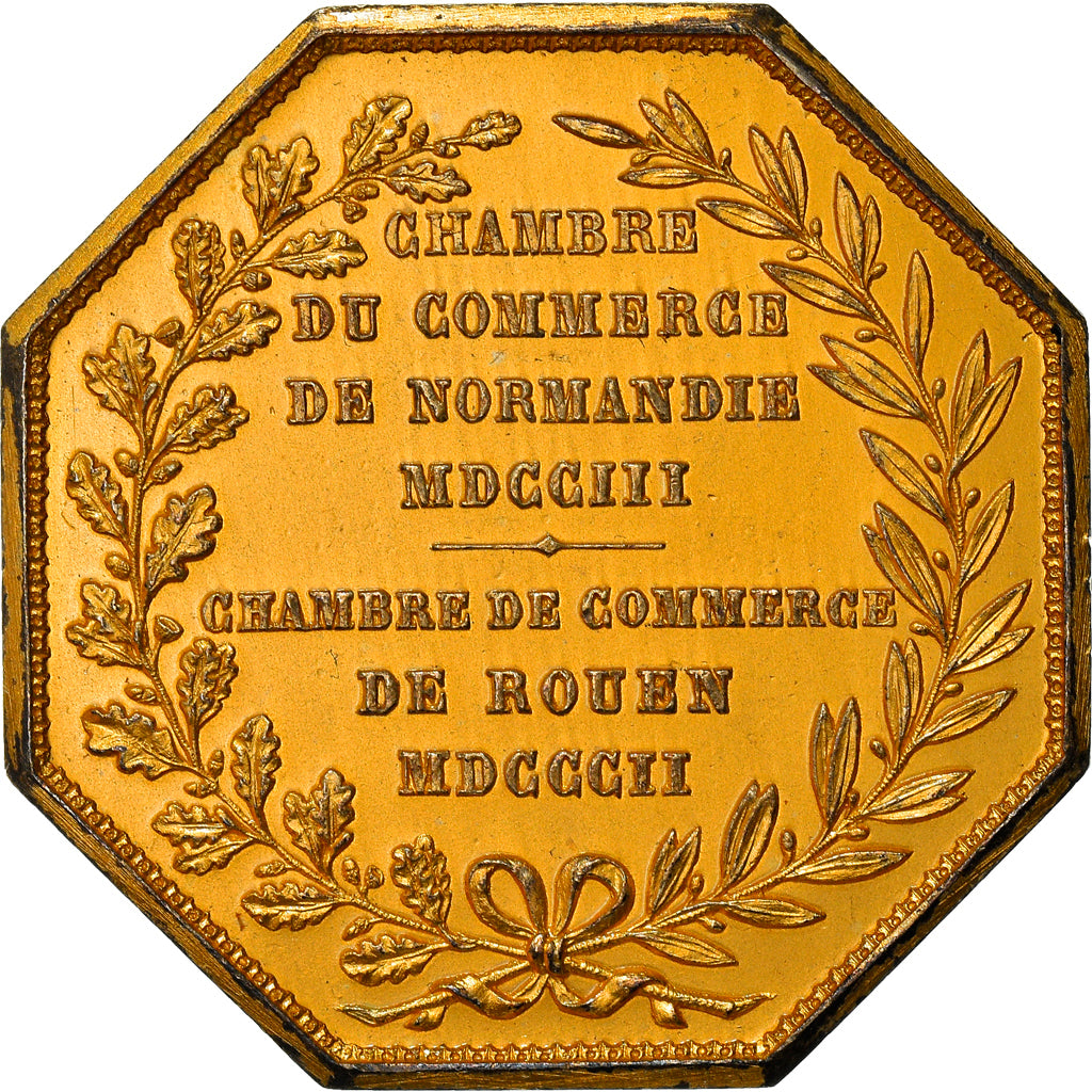 France, Token, Chambre de Commerce de Rouen, Business & industry, 1802, Lecomte