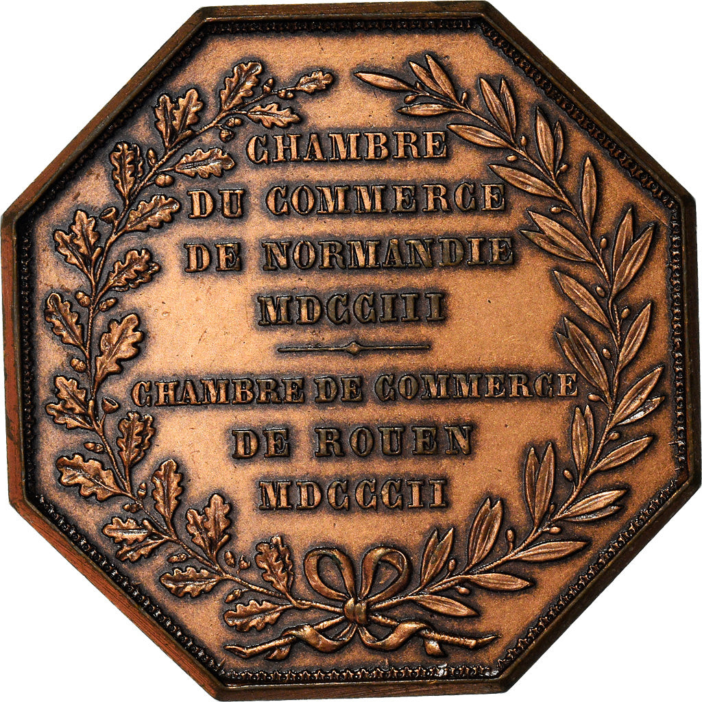 France, Token, Chambre de Commerce de Rouen, Business & industry, 1802, Lecomte