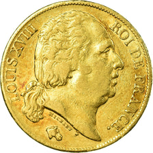 Monnaie, France, Louis XVIII, Louis XVIII, 20 Francs, 1820, Paris, TTB, Or