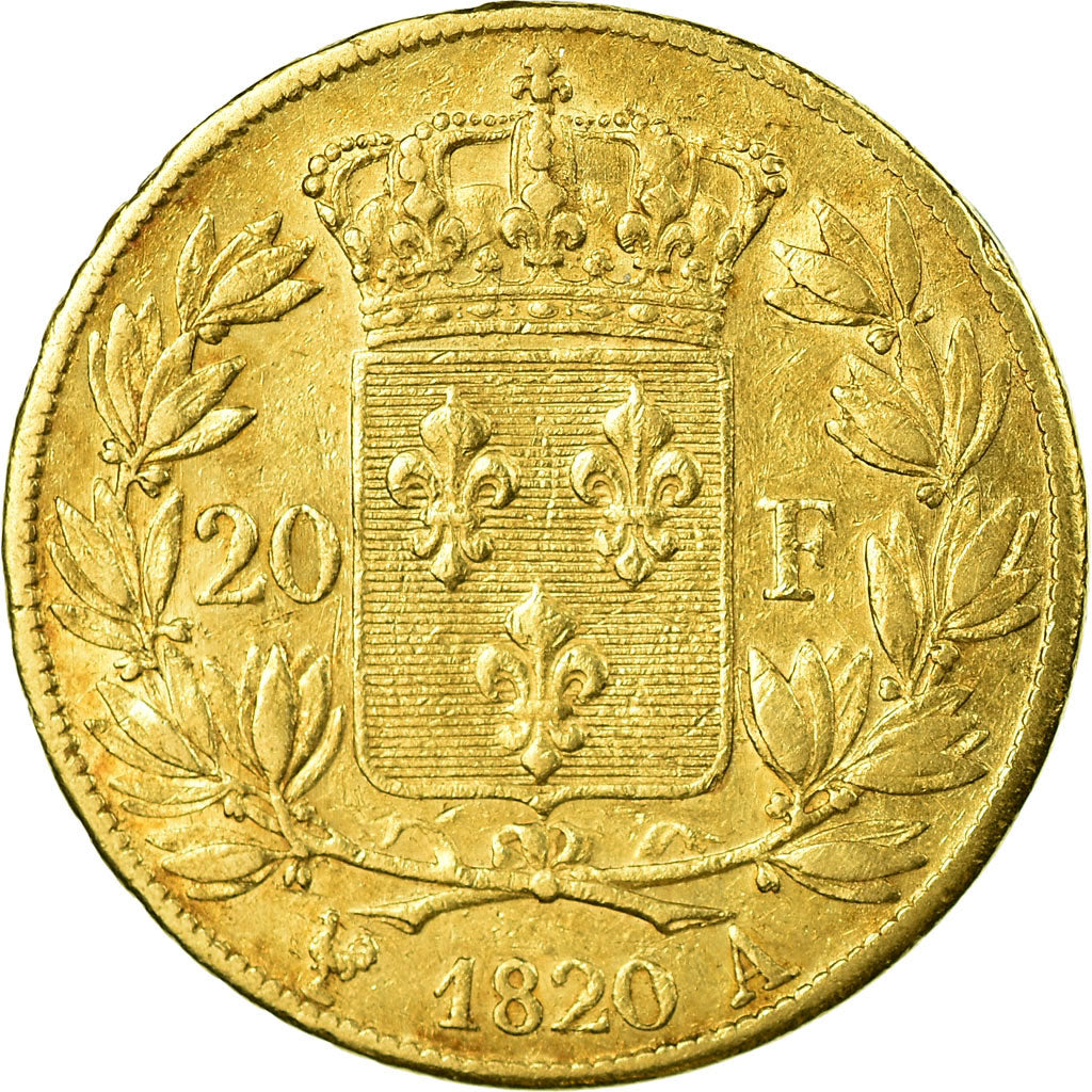 Monnaie, France, Louis XVIII, Louis XVIII, 20 Francs, 1820, Paris, TTB, Or