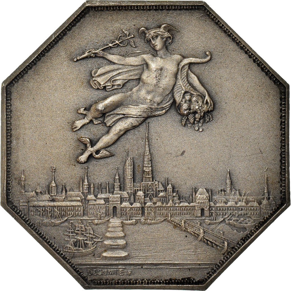 France, Token, Chambre de Commerce de Rouen, Business & industry, 1802, Lecomte