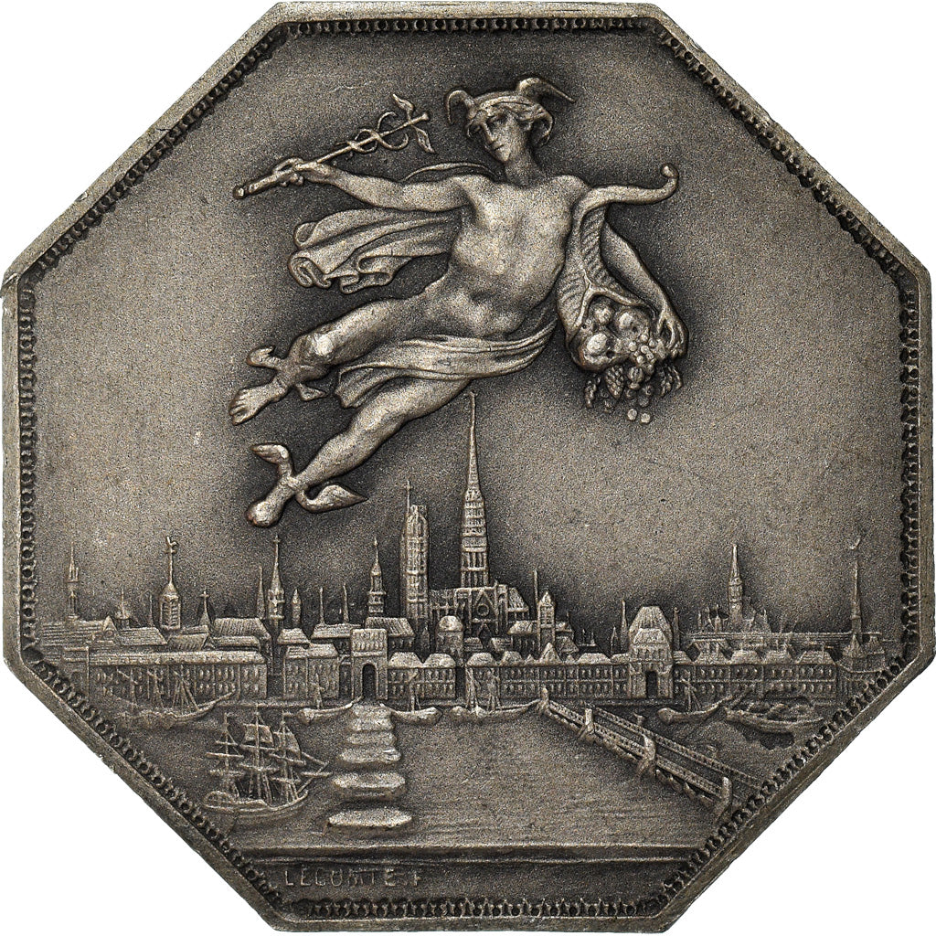 France, Token, Chambre de Commerce de Rouen, Business & industry, 1802, Lecomte