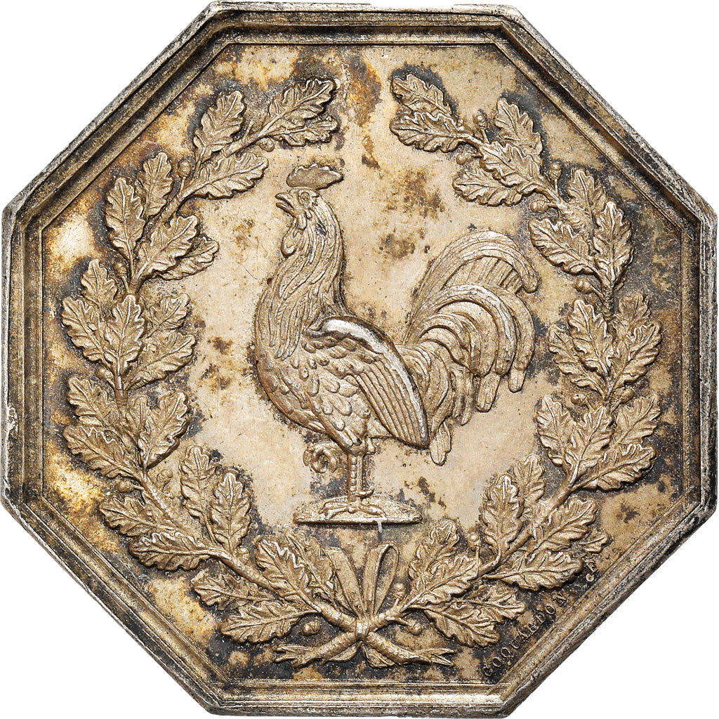 France, Token, Notary, Notaires de l'Arrondissement de Compiègne, 1830