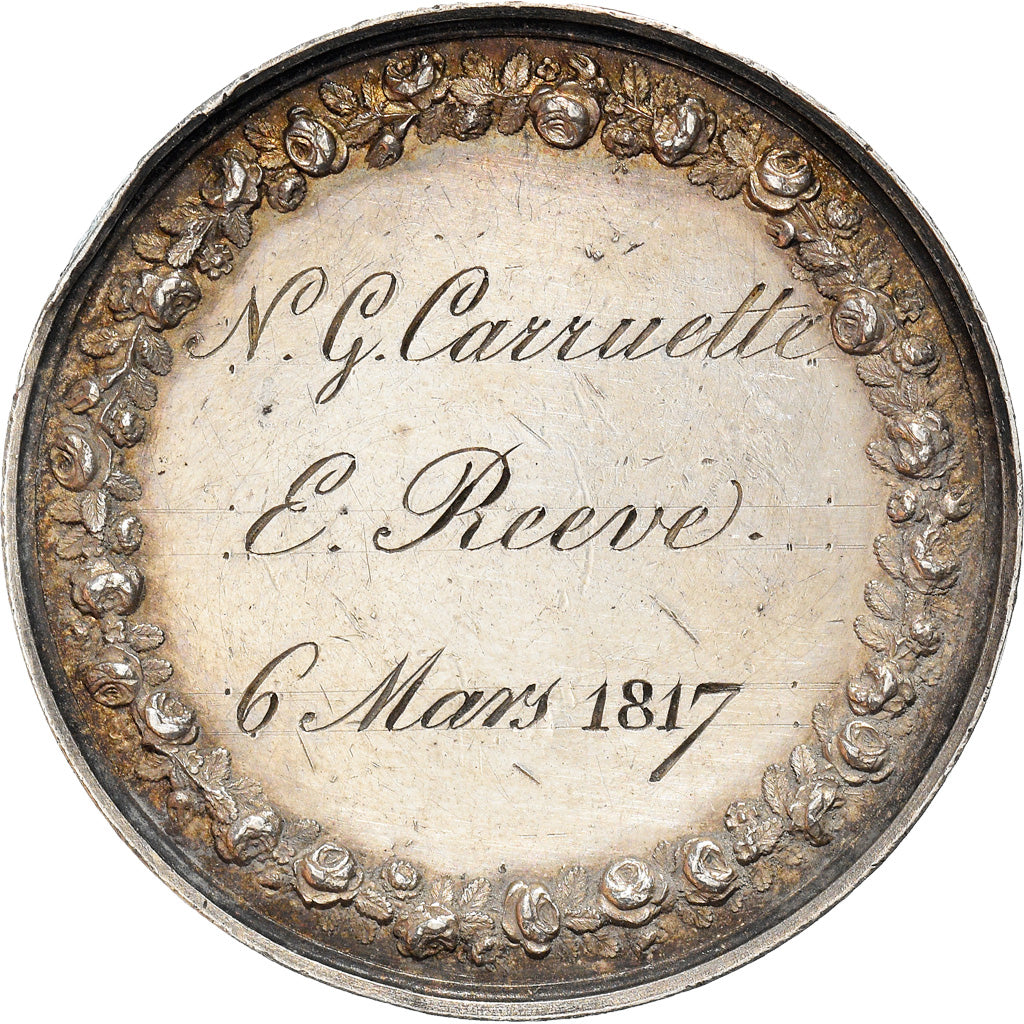 Frankrijk, Medaille, Noces, Mariage, Religion, Religions & beliefs, 1817