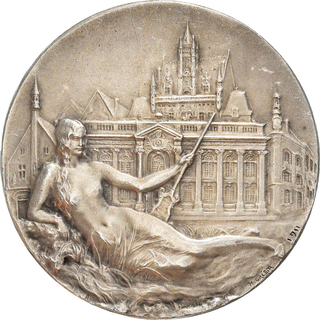 France, Token, Conseil Départemental d'Hygiène, Oise, 1914, AU(55-58), Silver