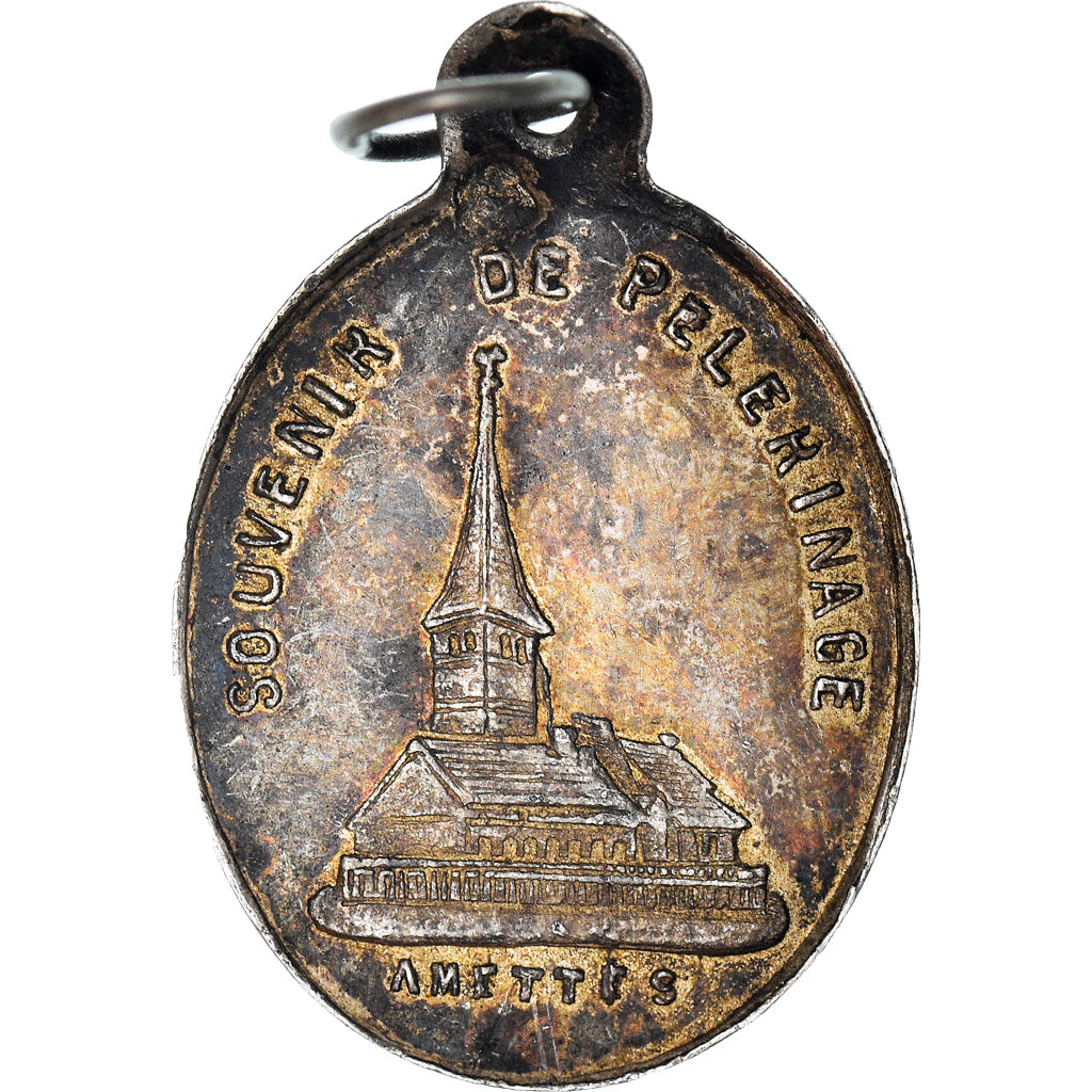 France, Medal, Saint Benoit Labre, Religions & beliefs, EF(40-45), Silvered