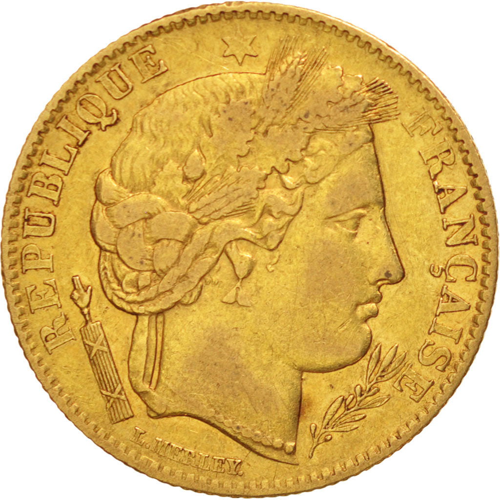 Coin, France, Cérès, 10 Francs, 1850, Paris, EF(40-45), Gold, KM:770