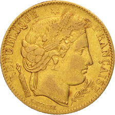 Moneda, Francia, Cérès, 10 Francs, 1850, Paris, MBC, Oro, KM:770, Gadoury:1012