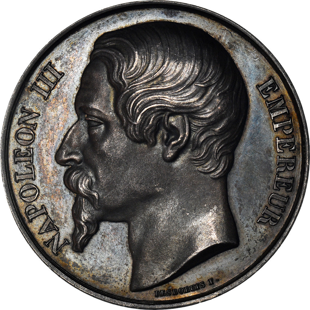 France, Medal, Napoléon III, Exposition des Arts Industriels au Palais de