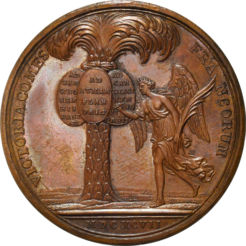 France, Medal, Louis XIV, Prise d'Ath, de Barcelone et de Carthagènes, History