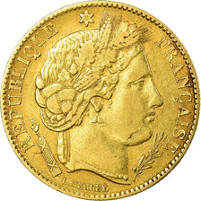 Monnaie, France, Cérès, 10 Francs, 1850, Paris, TTB, Or, KM:770, Gadoury:1012