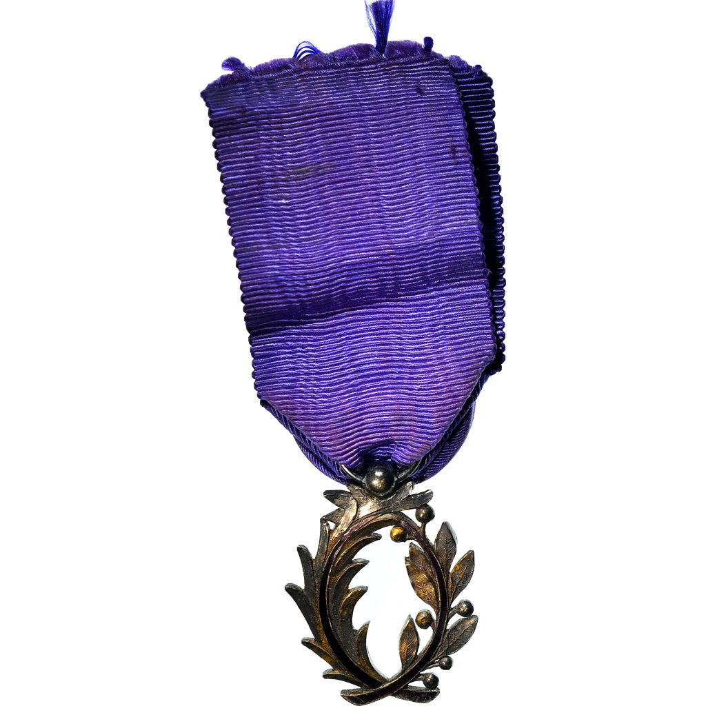 France, Palmes Académiques Officier, Medal, Excellent Quality, Silver, 38