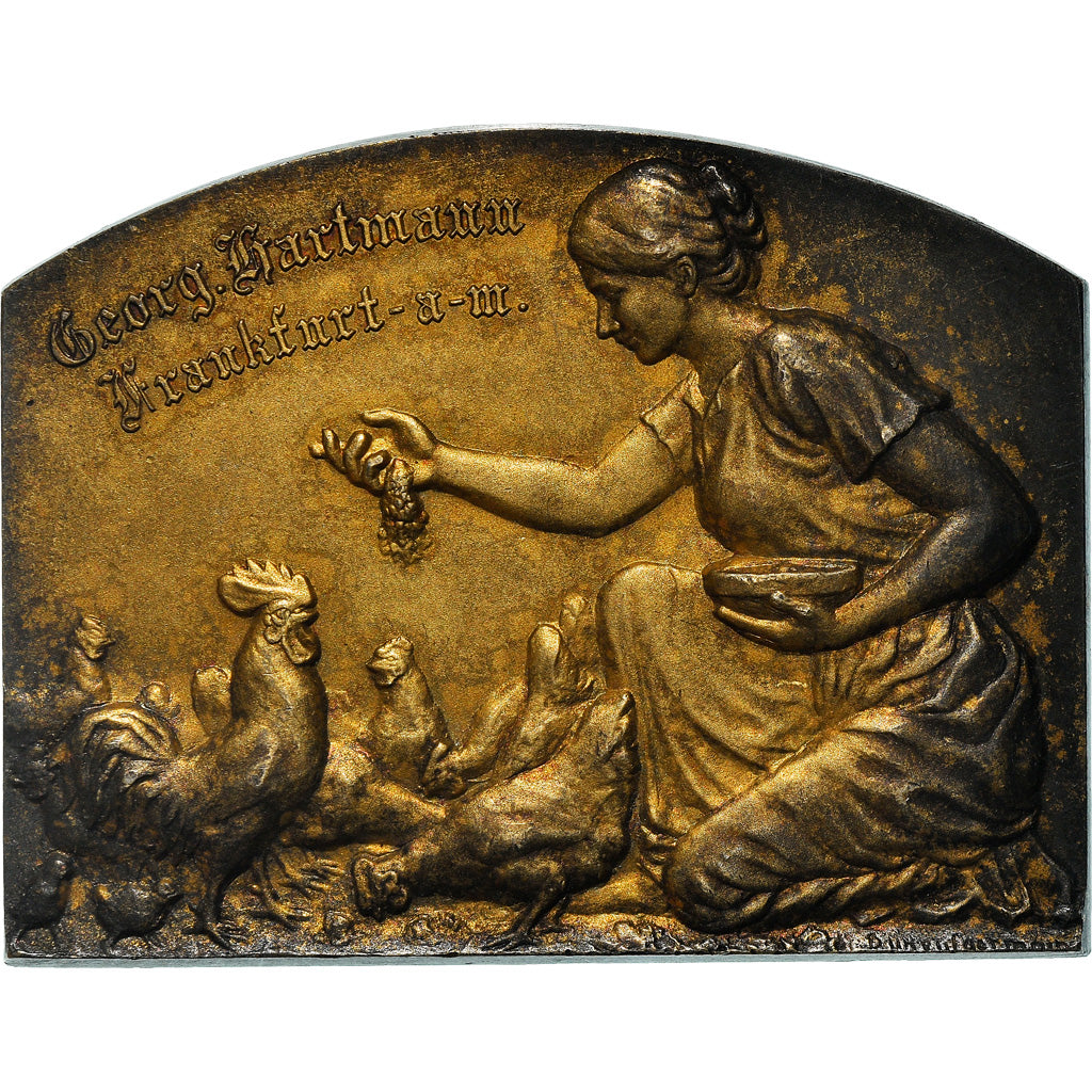 Allemagne, Médaille, Georg Hartmann, Frankfurt, Agriculture, SUP, Vermeil