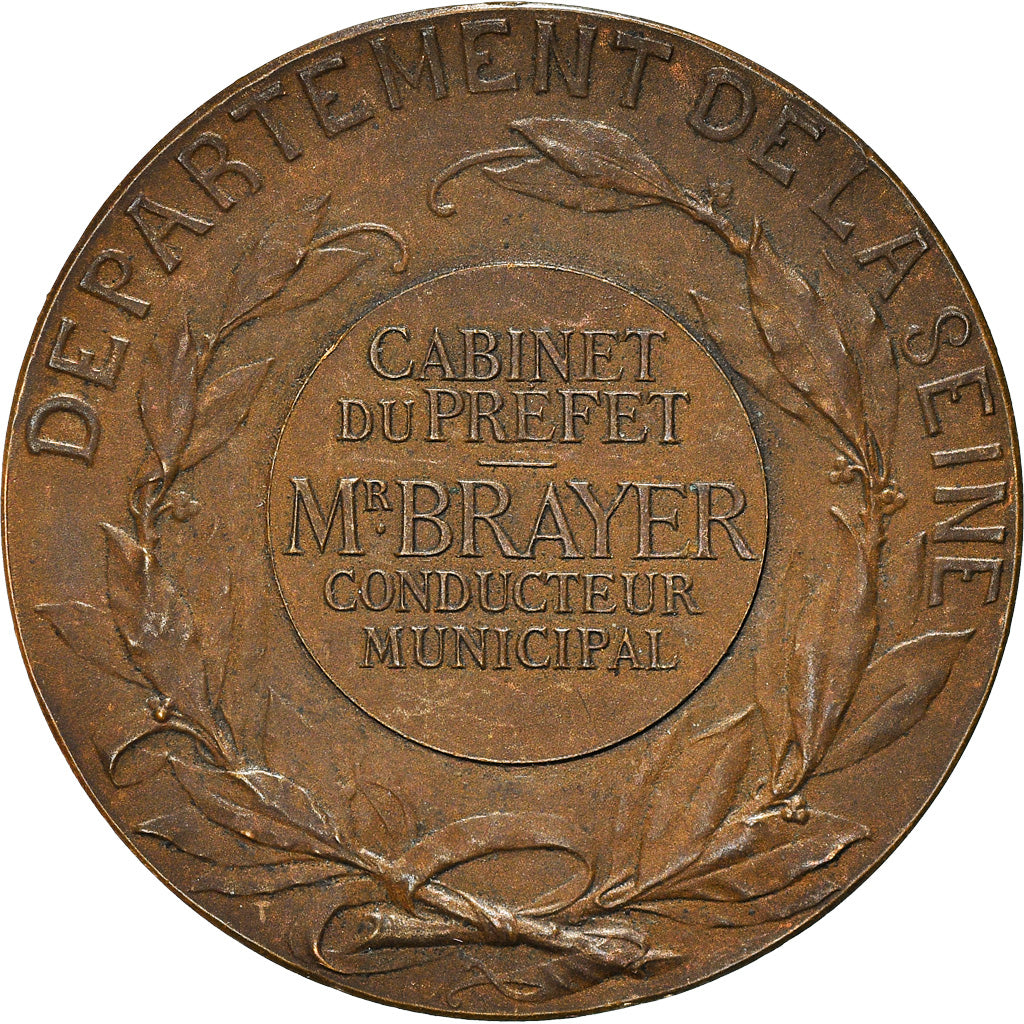 Frankreich, Medaille, Ville de Paris, Cabinet du Préfet, Mr Brayer, Politics