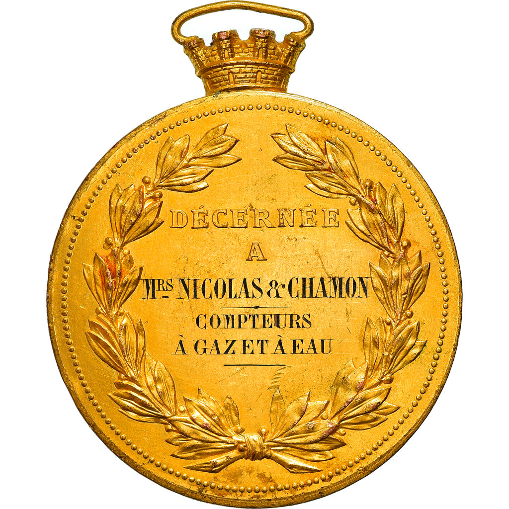 France, Medal, Exposition Internationale, Compteurs à Gaz et à Eaux, Business
