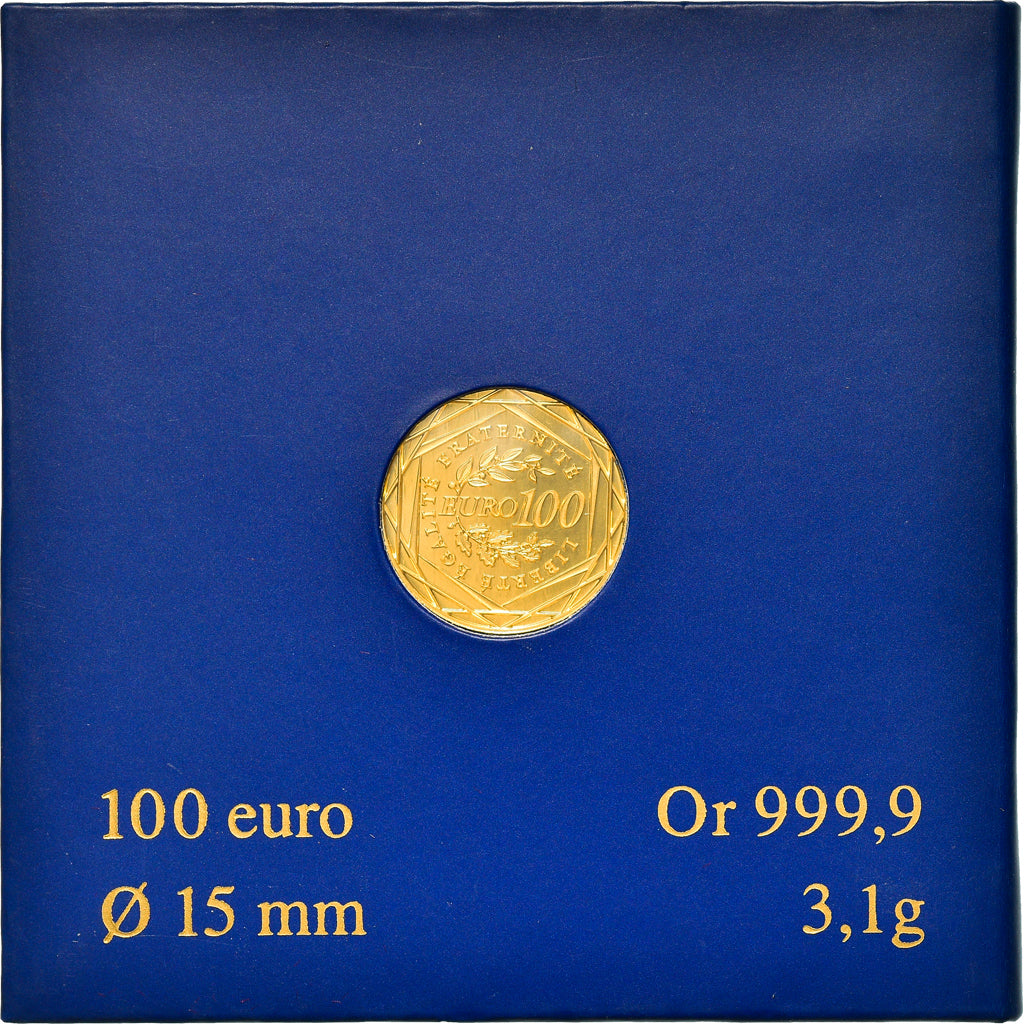 France, 100 Euro, La Semeuse, 2009, Paris, MS(65-70), Gold