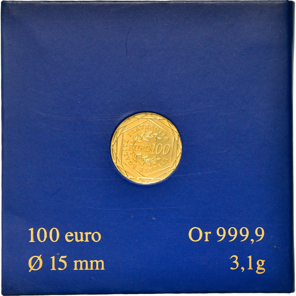 France, 100 Euro, La Semeuse, 2009, Paris, MS(65-70), Gold