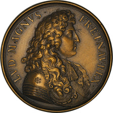 Francia, medalla, Louis XIV, Conquête de la Flandre et de la Franche-Comté