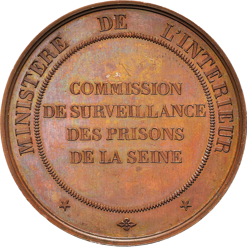France, Medal, Commission de Surveillance des Prisons de la Seine, Vauthier