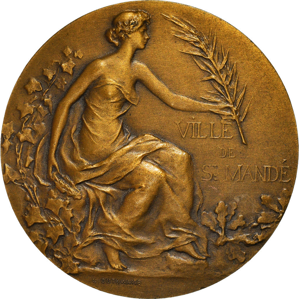 France, Medal, Société Municipale des Concerts Saint-Mandéens, Musique, 1928