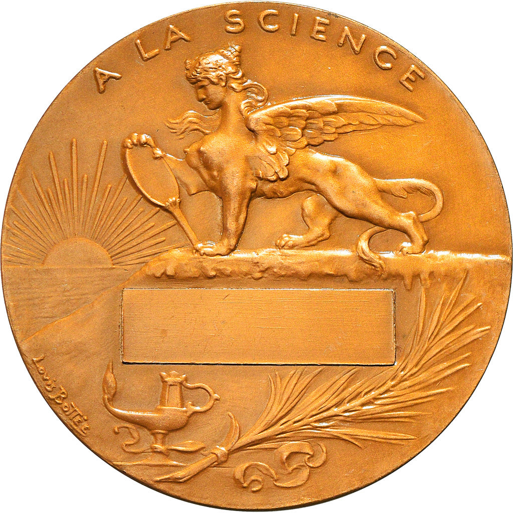 Frankreich, Medaille, A la Science, Sciences & Technologies, 1977, Bottée, UNZ