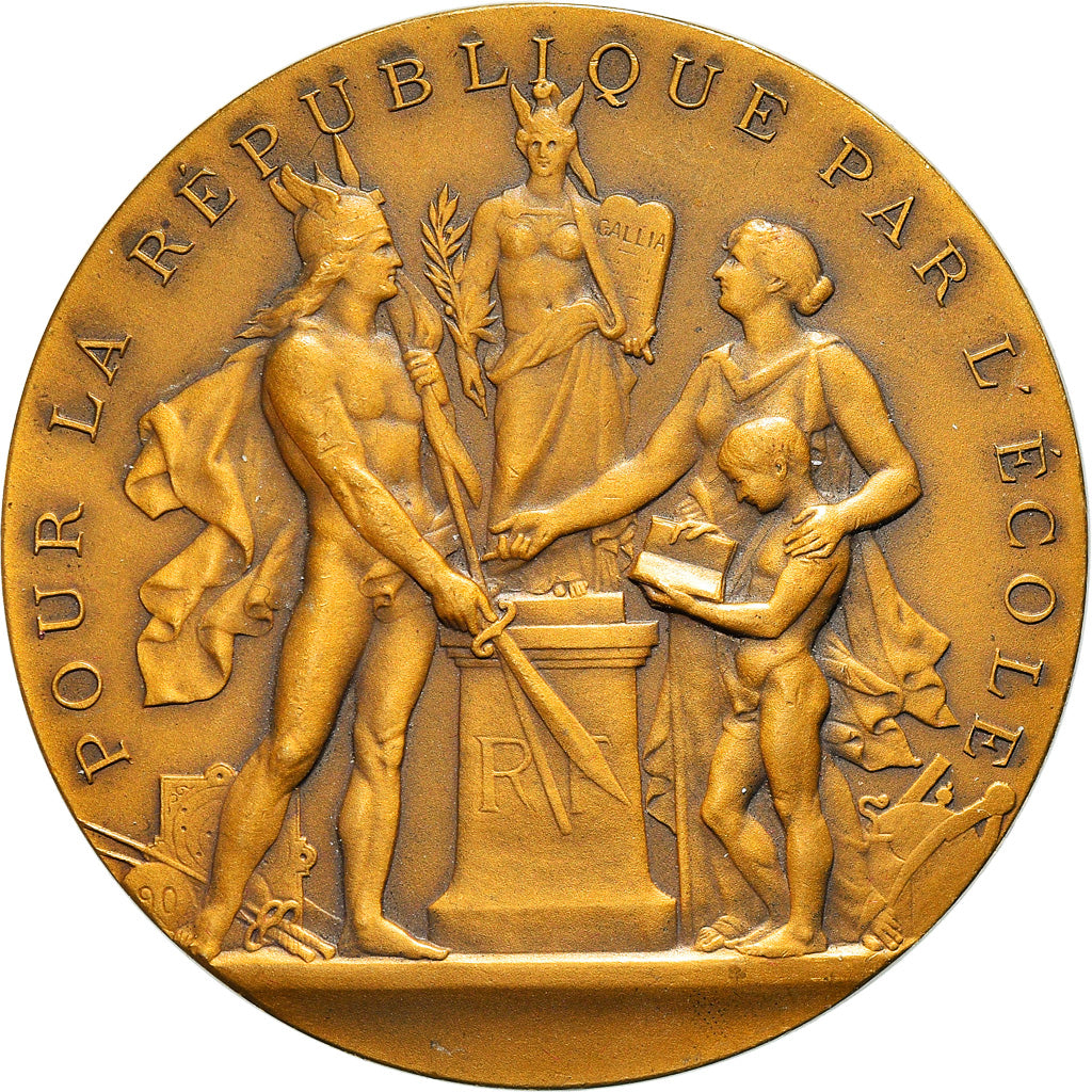 Francia, medalla, Ligue Française de L'Enseignement, Arts & Culture, EBC+