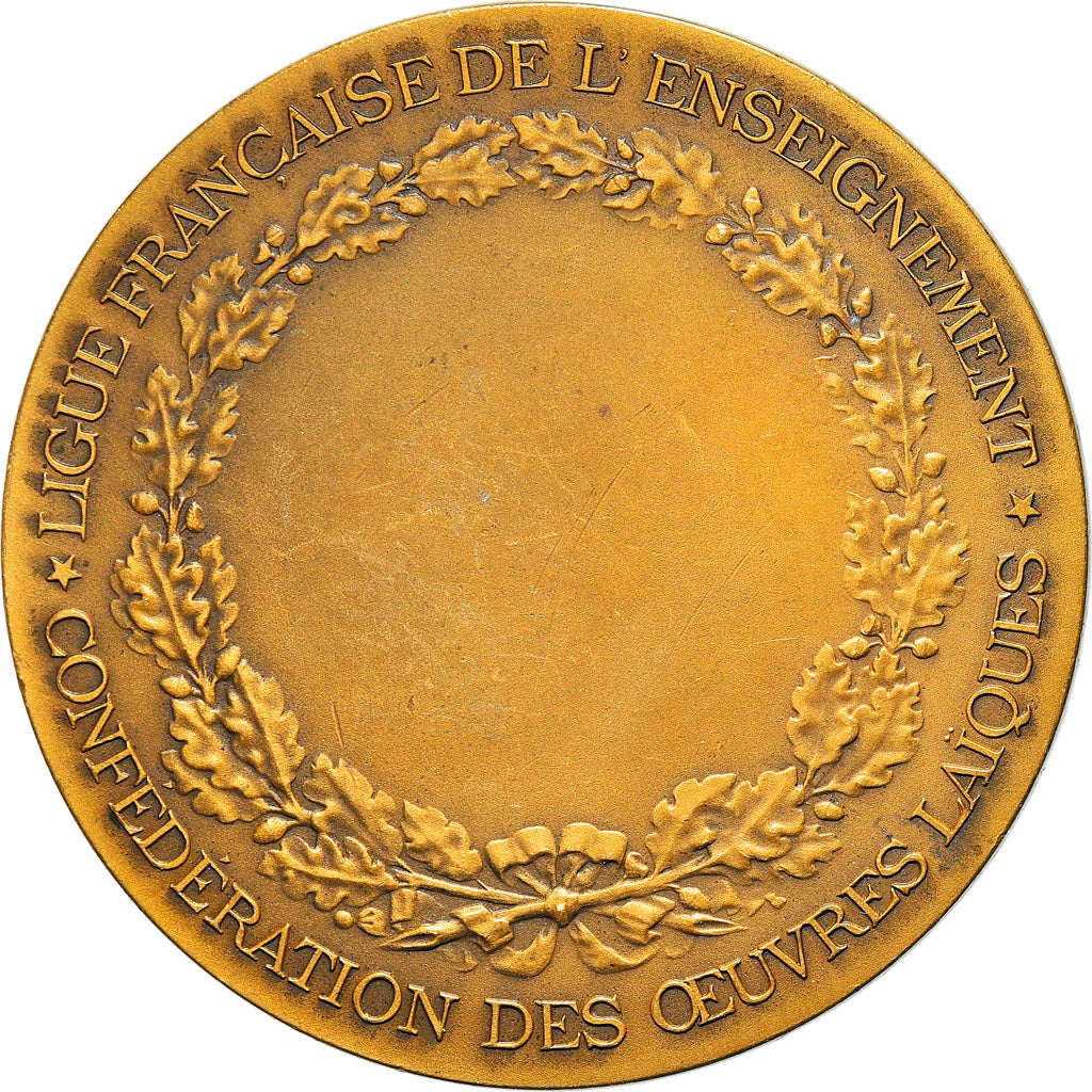 Francia, medalla, Ligue Française de L'Enseignement, Arts & Culture, EBC+