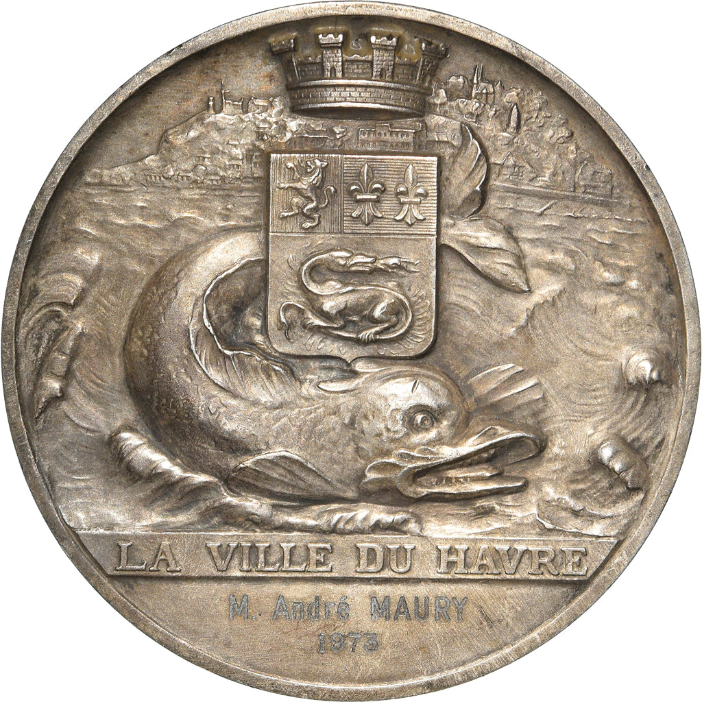 Francia, medalla, Le Havre, Porte Océane, Saladin, EBC, Bronce plateado