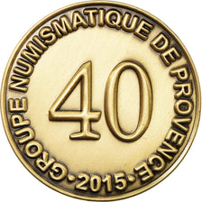 France, Medal, Groupe Numismatique de Provence, 2015, MS(65-70), Copper-Nickel