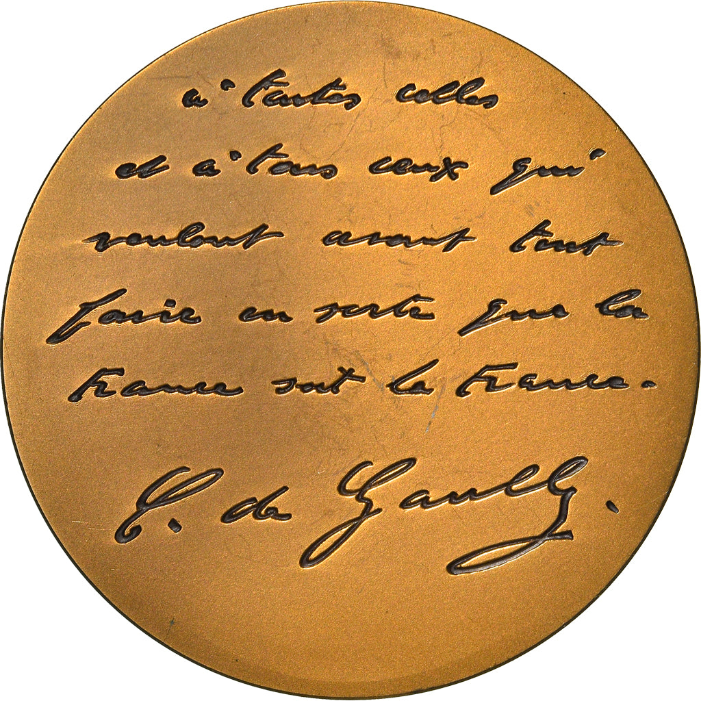 France, Médaille, Charles De Gaulle, Politics, SPL, Bronze