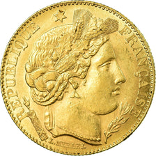 Coin, France, Cérès, 10 Francs, 1895, Paris, AU(55-58), Gold, KM:830