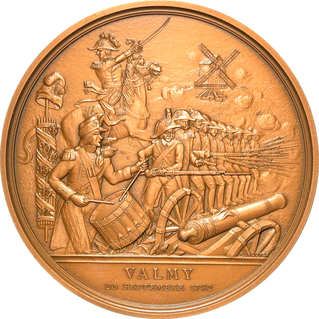 France, Medal, Révolution Française, Bataille de Valmy, History, 1987