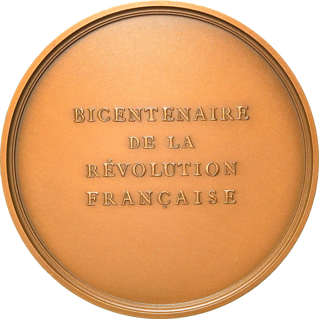 France, Medal, Révolution Française, Bataille de Valmy, History, 1987