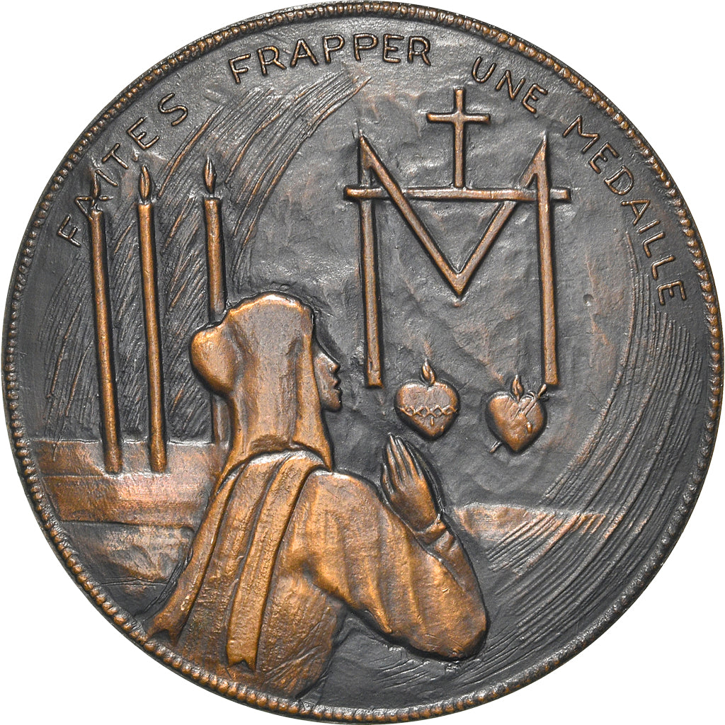 France, Médaille, Sainte Catherine Labouré de la Charité, Religions &