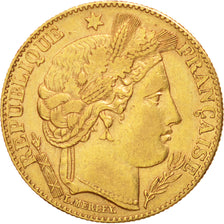 France, Cérès, 10 Francs, 1896, Paris, EF(40-45), Gold, KM:830, Gadoury:1016